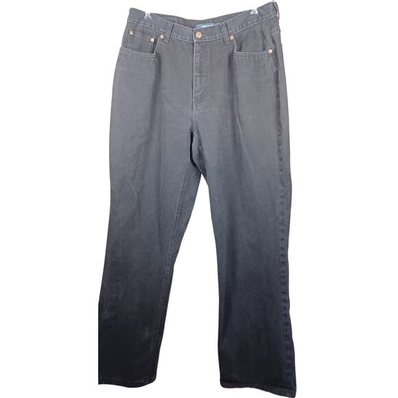 bill blass Denim - VTG 90s Bill Blass Perfect Fit High Waisted Mom Jeans Black 100% Cotton Size 14